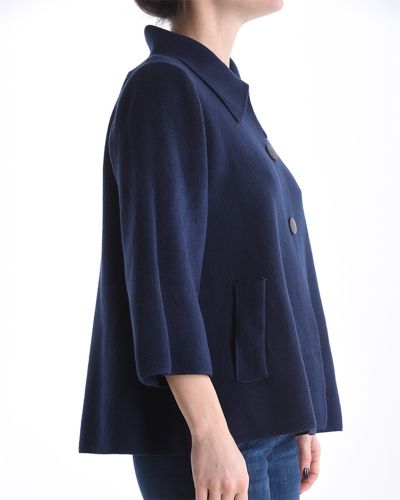 Cardigan mit Kragen und 3/4-Ärmeln