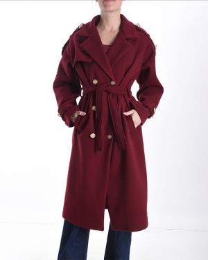 Trenchcoat mit Gürtel und Doppelknopfleiste